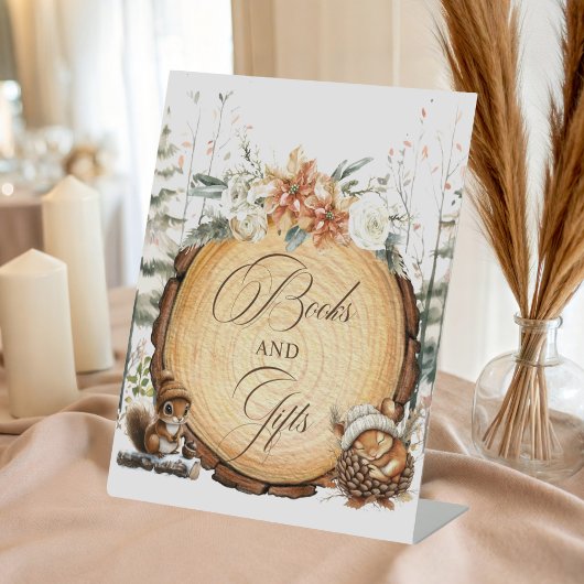 Winter Wonderland Wasserfarbene Tiere Schild