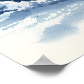 Winter Wonderland - Wasserfarbenwelt Landschaft Poster (Ecke)