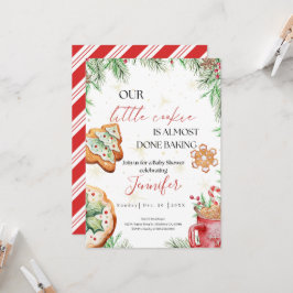 Winter Wonderland Watercolor Baby Shower Einladung