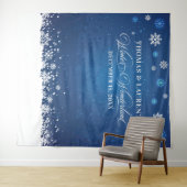 Winter Wonderland wedding backdrop banner  Wandteppich (Beispiel (Horizontal))