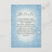 Winter Wonderland Wedding Card Begleitkarte (Vorderseite)