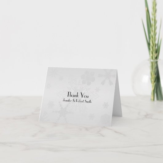 Winter Wonderland Wedding Danke (Vorderseite)