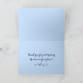 Winter Wonderland Wedding Danke Karte (Innenseite)
