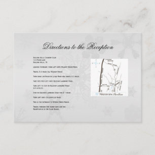 Winter Wonderland Wedding Directors Begleitkarte
