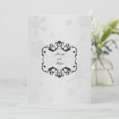 Winter Wonderland Wedding Einladung (Stehend Vorderseite)