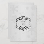 Winter Wonderland Wedding Einladung (Vorne/Hinten)