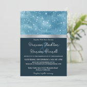 Winter Wonderland Wedding Einladung (Stehend Vorderseite)