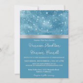 Winter Wonderland Wedding Einladung (Vorderseite)