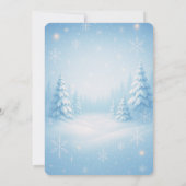 Winter Wonderland Wedding Einladung (Rückseite)