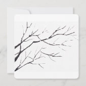 Winter Wonderland Wedding Einladung (Rückseite)