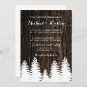 Winter Wonderland Wedding Einladungen (Vorne/Hinten)