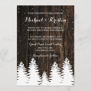 Winter Wonderland Wedding Einladungen