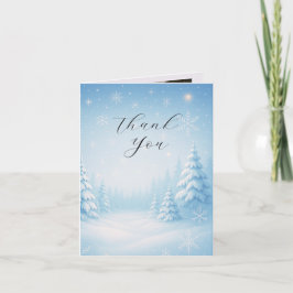 Winter Wonderland Wedding geklappt Danke Karte