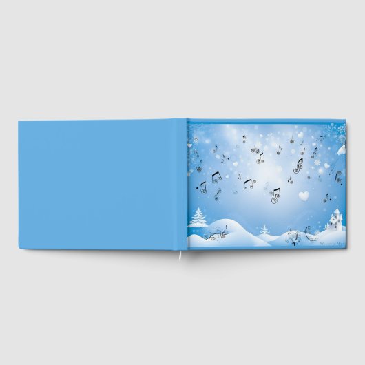 Winter Wonderland Wedding Guest Book Gästebuch (Voll)