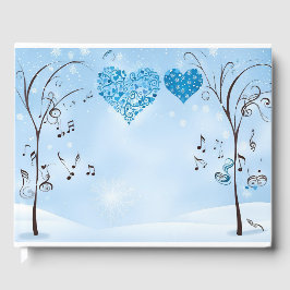 Winter Wonderland Wedding Guest Book Gästebuch