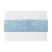 Winter Wonderland Wedding Invitation Bly Band (Rückseitenbeispiel)