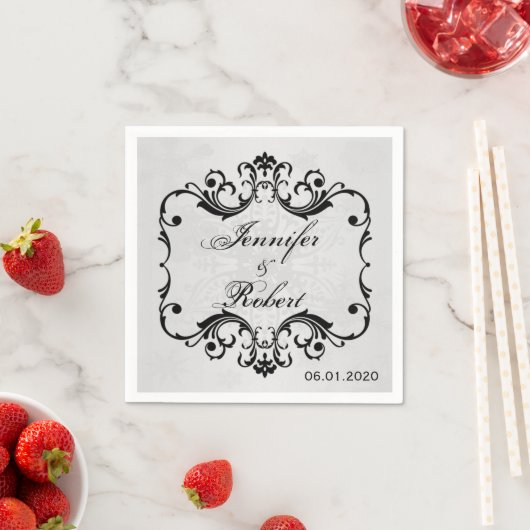 Winter Wonderland Wedding Napkin Serviette (Beispiel)