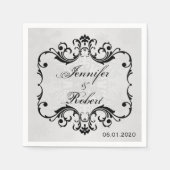 Winter Wonderland Wedding Napkin Serviette (Vorderseite)