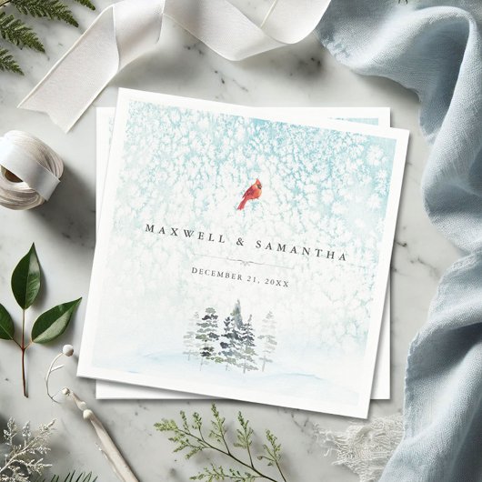 Winter Wonderland Wedding Serviette