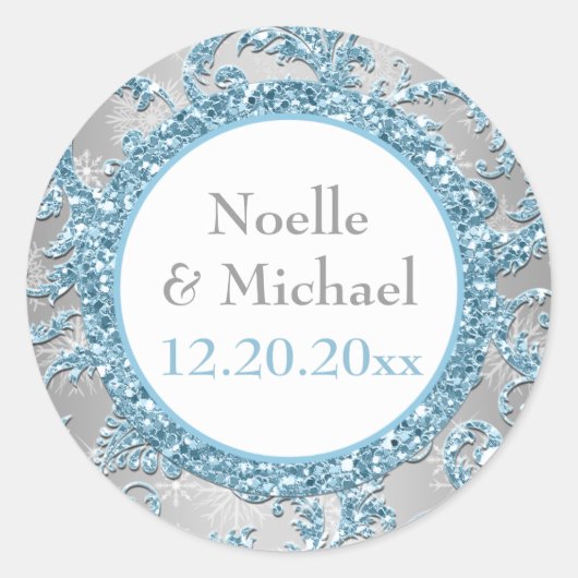 Winter Wonderland Wedding Sticker 5 (Vorderseite)