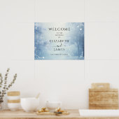 Winter Wonderland Wedding Welcome Sign Poster (Küche)
