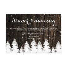 Winter Wonderland Wedeption Card