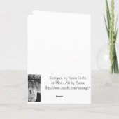 Winter Wonderland Weihnachten Danke Karte (Rückseite)