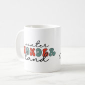 Winter Wonderland Weihnachten Kaffeetasse (Vorderseite Links)