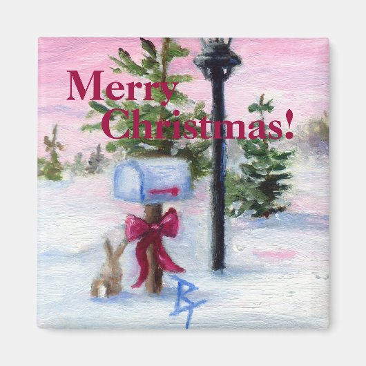 Winter Wonderland Weihnachten! Magnet (Vorne)