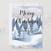 Winter Wonderland Weihnachts Grußkarte Feiertagskarte (Vorderseite)