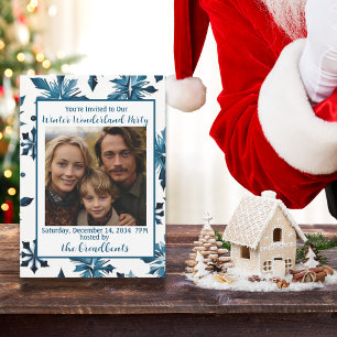 Winter Wonderland Weihnachts-Party Einladung