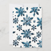 Winter Wonderland Weihnachts-Party Einladung (Rückseite)