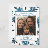 Winter Wonderland Weihnachts-Party Einladung (Vorderseite)