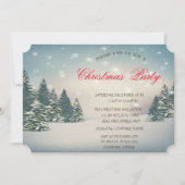 Winter Wonderland Weihnachts-Party Einladung (Vorderseite)