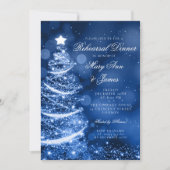 Winter Wonderland Weihnachts-Probe Abendessen Einladung (Vorderseite)