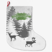 Winter Wonderland Weihnachts-Strumpf - Grün Großer Weihnachtsstrumpf (Vorderseite)