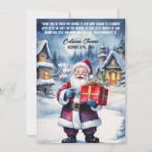 Winter Wonderland Weihnachts Weihnachtsdusche Dankeskarte (Vorderseite)