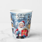 Winter Wonderland Weihnachts Weihnachtsdusche Pappbecher (Rückseite)