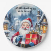 Winter Wonderland Weihnachts Weihnachtsdusche Pappteller (Vorderseite)