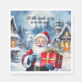 Winter Wonderland Weihnachts Weihnachtsdusche Serviette (Vorderseite)