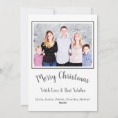 Winter Wonderland Weihnachtsbaum Feiertagskarte (Rückseite)