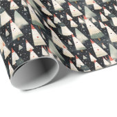 Winter Wonderland Weihnachtsbaumen Sparkle Geschenkpapier (Rolleneckpunkt)