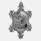 Winter Wonderland Weihnachtsdekorationen individue Schneeflocken Zinn-Ornament (Links)