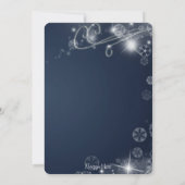 Winter Wonderland Weihnachtsfeier Einladung (Rückseite)