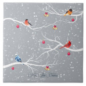 Winter Wonderland Weihnachtsferien Fliese (Vorderseite)