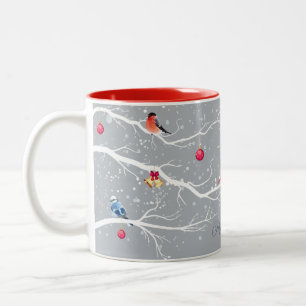 Winter Wonderland Weihnachtsferien Zweifarbige Tasse