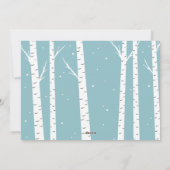 Winter Wonderland Weihnachtsfotokarte Feiertagskarte (Rückseite)