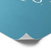 Winter Wonderland Weihnachtsgebäck 24x24 / Blau Poster (Ecke)