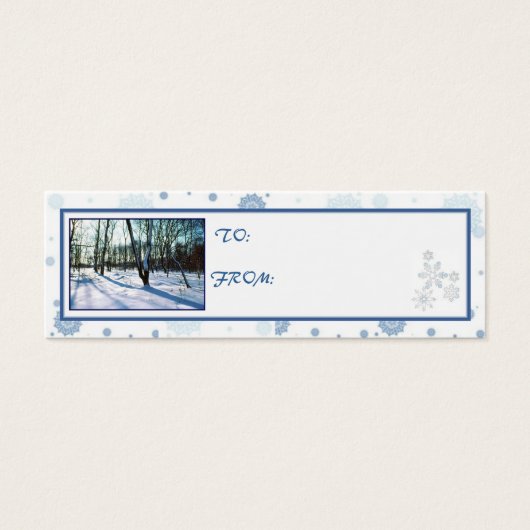 'Winter Wonderland' Weihnachtsgeschenk-Tag (Vorderseite)