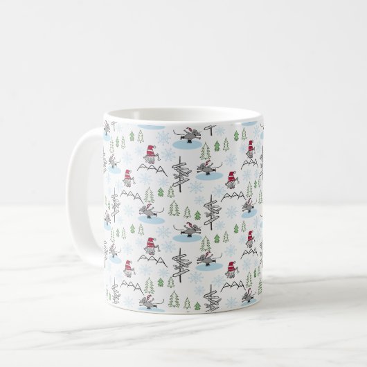 Winter Wonderland Weihnachtskaffee Tasse (Vorderseite Links)